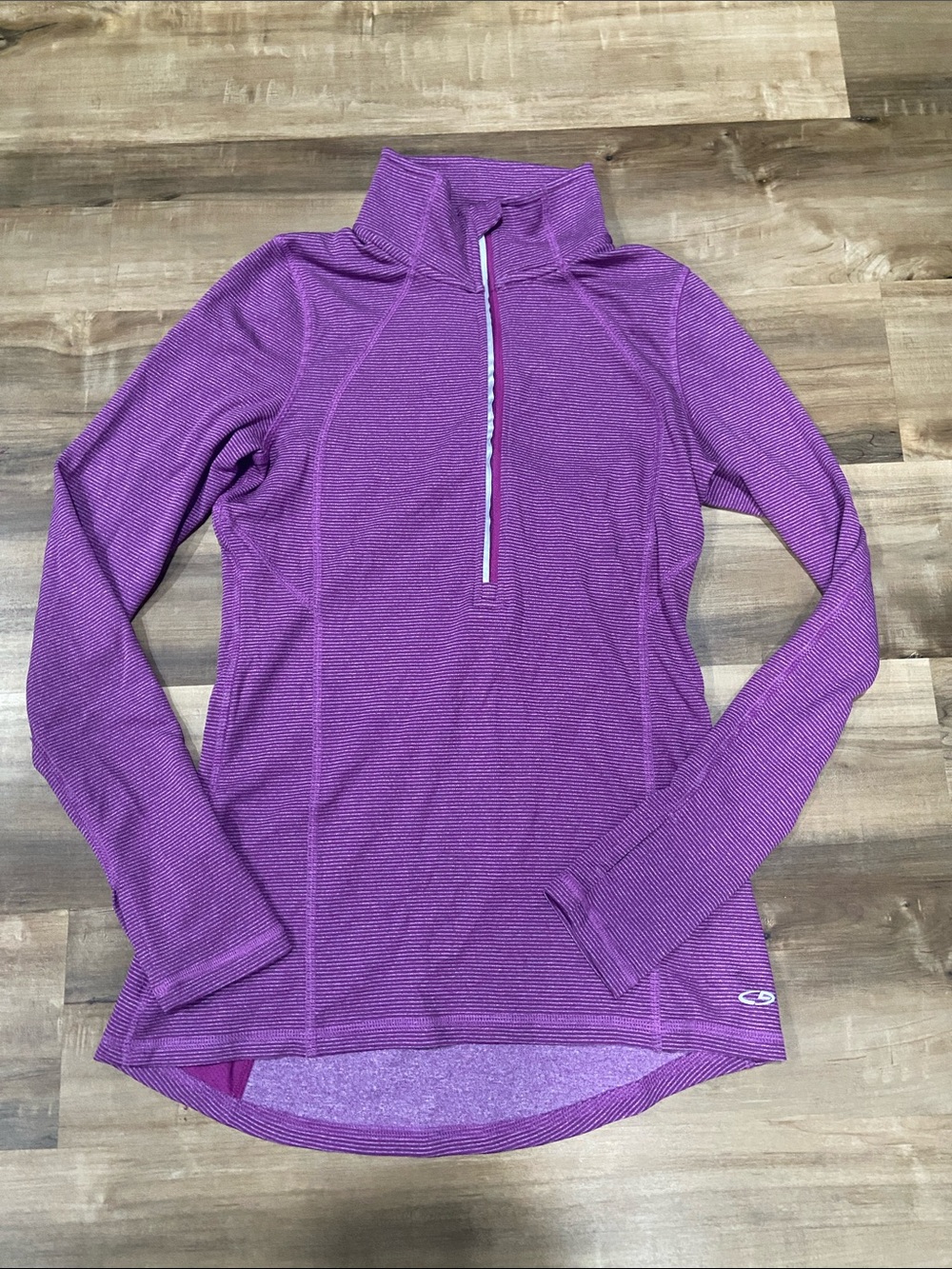 Athletic Half-Zip Top - Purple